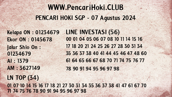 Prediksi SGP