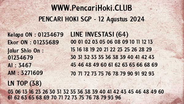 Prediksi SGP