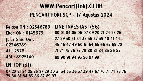 Prediksi SGP